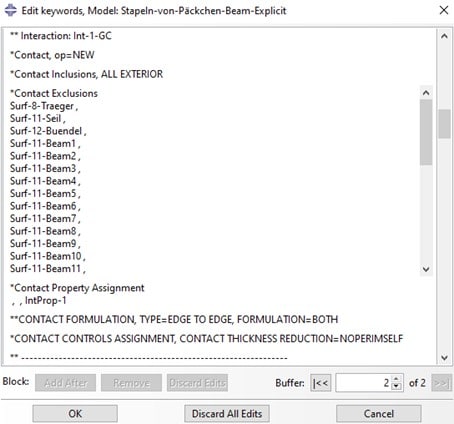 contact controls in Edit Keywords
